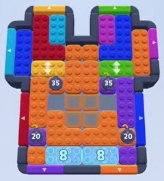 Color Block Jam level: screenshot of the board