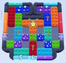 Color Block Jam level 686 / 1632: screenshot of the board
