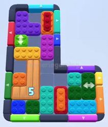 Color Block Jam level 279 / 448 / 667: screenshot of the board