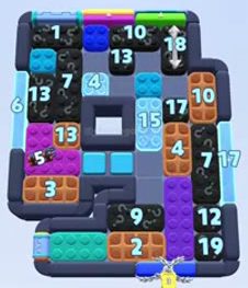 Color Block Jam level 1516 / 2426: screenshot of the board