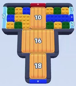 Color Block Jam level: screenshot of the board