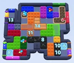 Color Block Jam level 1510 / 2420: screenshot of the board