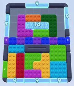 Color Block Jam level 66: screenshot of the board