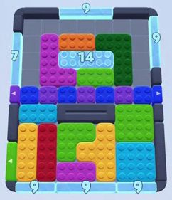Color Block Jam level: screenshot of the board