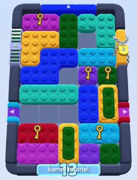 Color Block Jam level 516: screenshot of the board