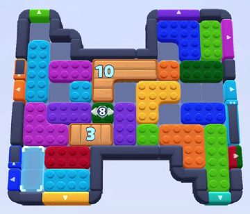 Color Block Jam level 1532 / 1535 / 1538 / 1539 / 1545: screenshot of the board