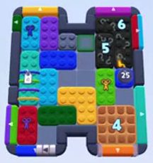 Color Block Jam level 1217 / 1215: screenshot of the board