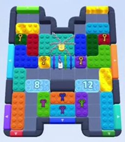 Color Block Jam level 117 / 505 / 955 / 1572: screenshot of the board