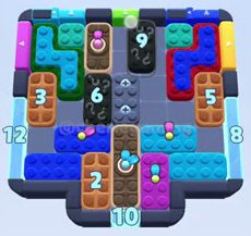 Color Block Jam level 1285 / 1274 / 2184: screenshot of the board