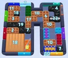 Color Block Jam level: screenshot of the board