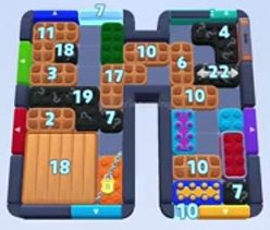 Color Block Jam level 1565 / 2476: screenshot of the board