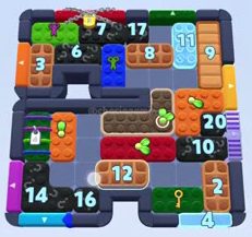 Color Block Jam level: screenshot of the board