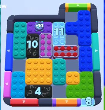 Color Block Jam level 989 / 986 / 1894: screenshot of the board
