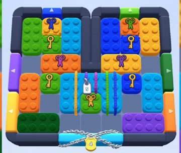 Color Block Jam level 504 / 923 / 1198 / 1200 / 1398: screenshot of the board