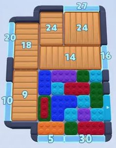 Color Block Jam level: screenshot of the board
