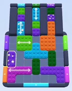 Color Block Jam level 91 / 479 / 879 / 1485: screenshot of the board