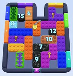 Color Block Jam level 1357 / 1391 / 2265: screenshot of the board