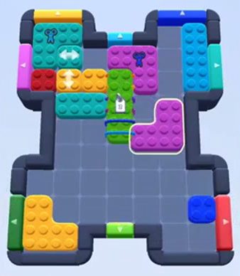 Color Block Jam level: screenshot of the board