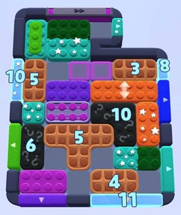 Color Block Jam level 1241 / 1236 / 1237 / 2114: screenshot of the board
