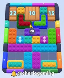 Color Block Jam level: screenshot of the board
