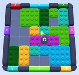Color Block Jam level 143: screenshot of the board