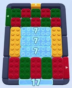 Color Block Jam level: screenshot of the board