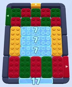 Color Block Jam level: screenshot of the board