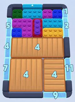 Color Block Jam level 180: screenshot of the board