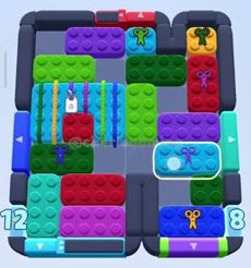 Color Block Jam level 615 / 1537: screenshot of the board
