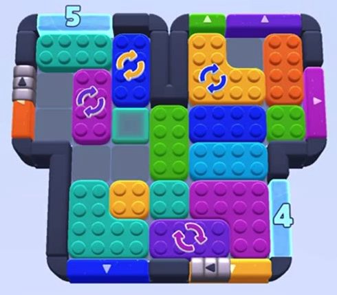 Color Block Jam level 1336 / 1329 / 1332: screenshot of the board