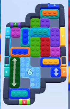Color Block Jam level 633: screenshot of the board