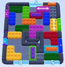 Color Block Jam level: screenshot of the board