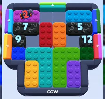 Color Block Jam level 934 / 1839: screenshot of the board