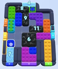 Color Block Jam level: screenshot of the board