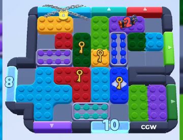 Color Block Jam level 965 / 975 / 1854: screenshot of the board