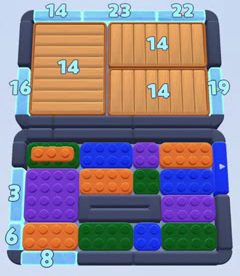 Color Block Jam level: screenshot of the board