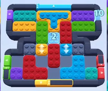 Color Block Jam level 628 / 1550: screenshot of the board