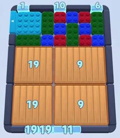 Color Block Jam level 23: screenshot of the board