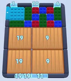 Color Block Jam level: screenshot of the board