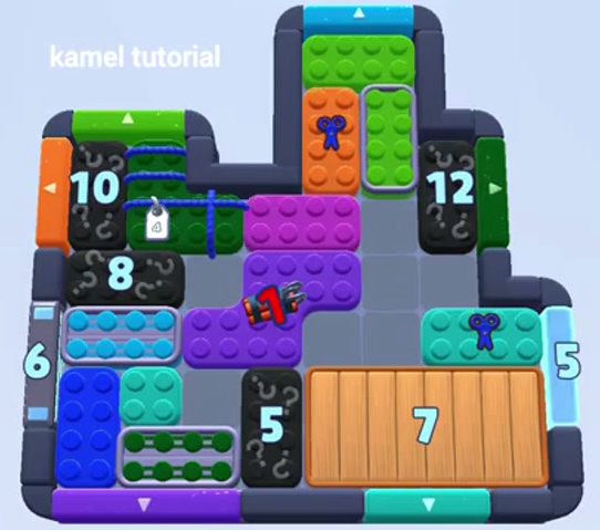 Color Block Jam level 1579: screenshot of the board