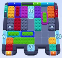 Color Block Jam level: screenshot of the board