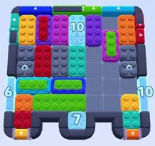Color Block Jam level 1197: screenshot of the board