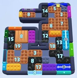 Color Block Jam level 1609 / 2520: screenshot of the board