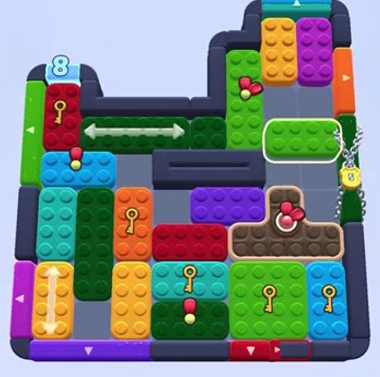 Color Block Jam level 1569: screenshot of the board