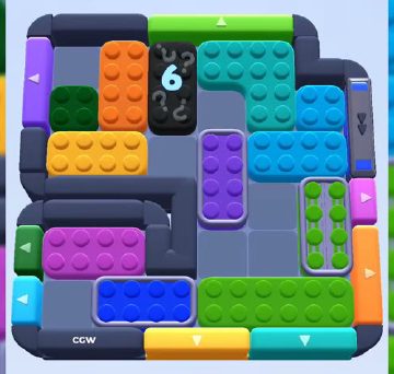 Color Block Jam level 895 / 1798: screenshot of the board