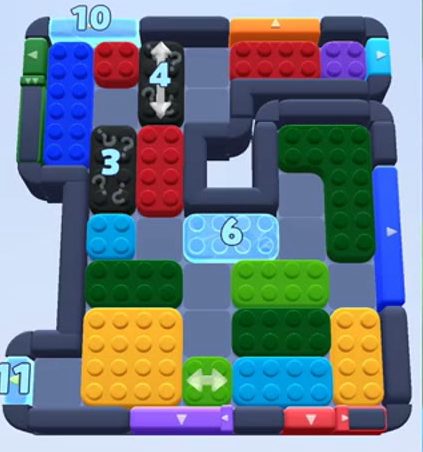 Color Block Jam level 763 / 764: screenshot of the board