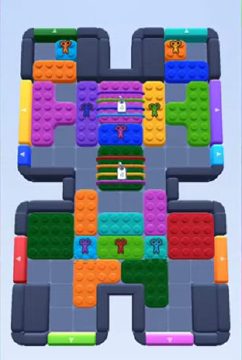 Color Block Jam level 88: screenshot of the board