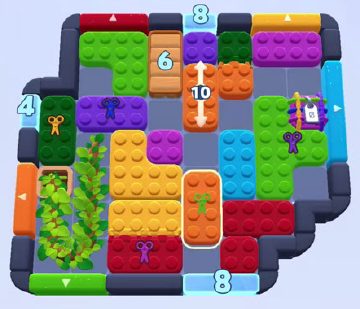 Color Block Jam level 1552 / 1549 / 1550 / 1555: screenshot of the board