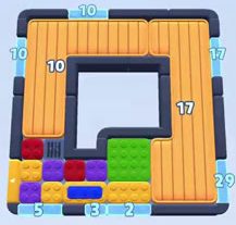 Color Block Jam level 1732 / 1880 / 2739: screenshot of the board