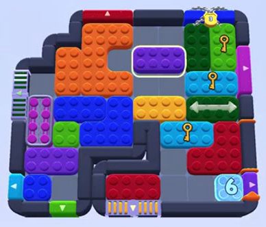 Color Block Jam level 1515 / 1525: screenshot of the board
